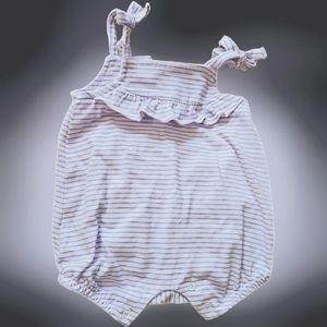 Purple and white Romper